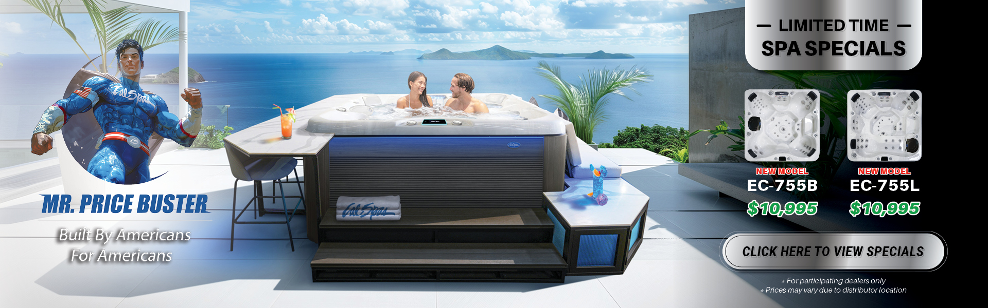 Calspas hot tub being used in a family setting - Anchorage